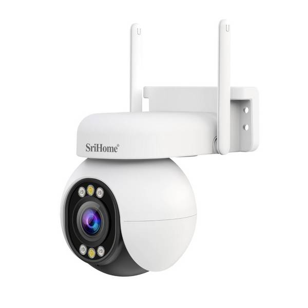 Caméra Dôme PTZ 4 MP Zoom Optique 5x WiFi Vision Nocturne Couleur IP66 YONIS