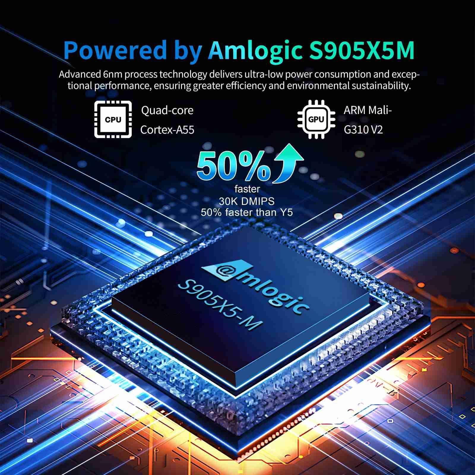Boîtier TV Connecté Android 14 4K 4 Go de RAM et 32 Go de Stockage YONIS-0