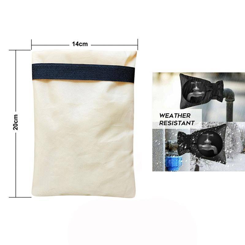 Housses Antigel pour Robinet 3 Pièces Imperméables en Toile Oxford 420D 14x20 cm Bleu YONIS-1
