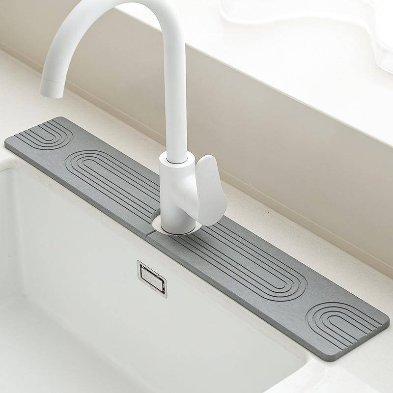Tapis De Séchage Pour Évier En Terre Diatomée Absorbant 60 x 10 cm 10 cm YONIS-0