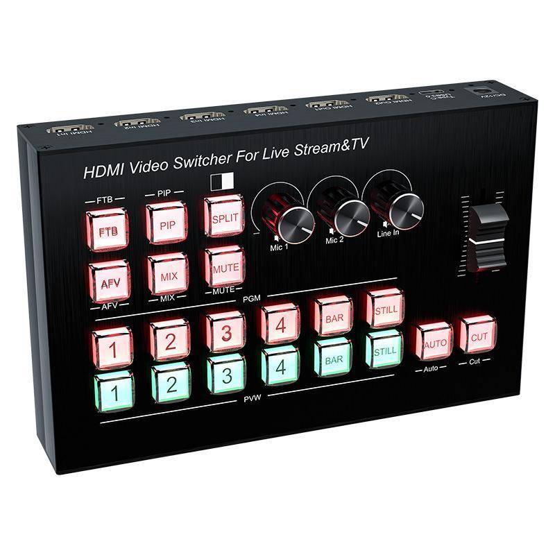 Commutateur HDMI 4 Entrées 2 Sorties 1080p 60 Hz avec OSD et Mixage Audio YONIS-0