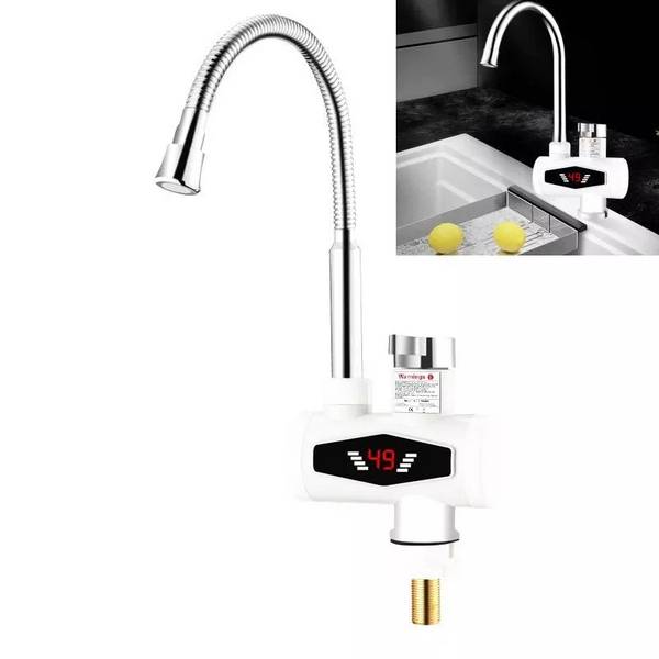 Robinet Chauffe-Eau Électrique Instantané 3000 W avec Affichage Dynamique YONIS