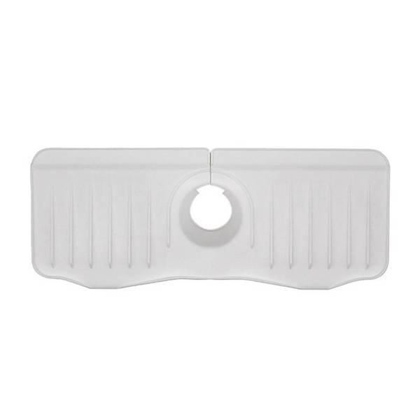 Tapis de Robinet en Silicone Antiéclaboussures avec Évacuation 37 x 14,7 x 2 cm YONIS