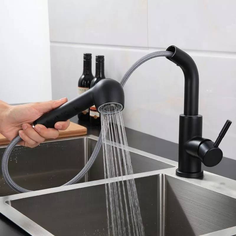 Robinet de Cuisine Extractible en Acier Inoxydable à Cartouche Céramique YONIS-0