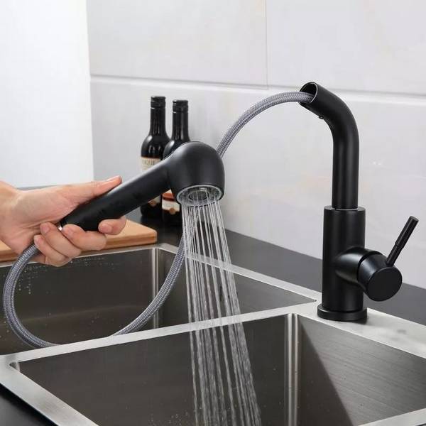 Robinet de Cuisine Extractible en Acier Inoxydable à Cartouche Céramique YONIS