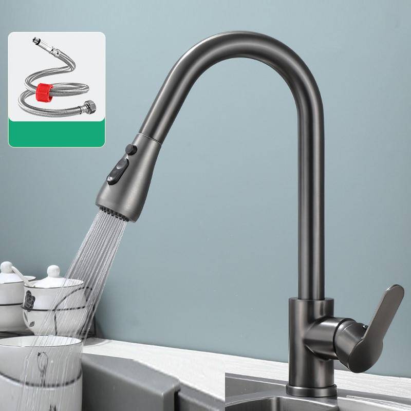 Mitigeur De Cuisine Extractible Eau Chaude Et Froide Affichage Numérique YONIS-0