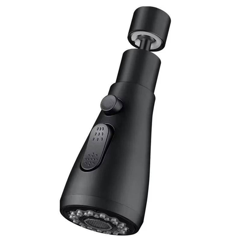 Rallonge De Robinet Universelle Orientable 360° À 3 Modes Sans Éclaboussures Noir YONIS-0