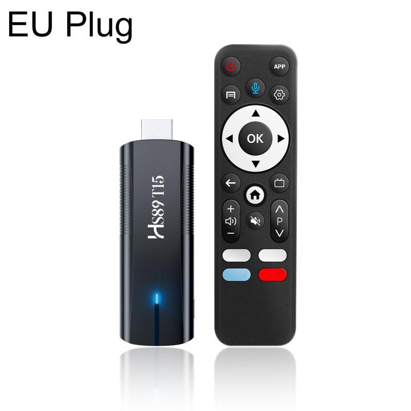 Clé TV Android 14 4K WiFi 6 4 Go 32 Go Avec Télécommande Vocale YONIS-0