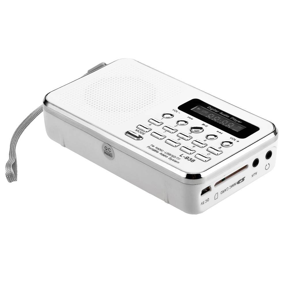 Lecteur audio MP3 Radio FM ROM 16 Go Blanc YONIS-0