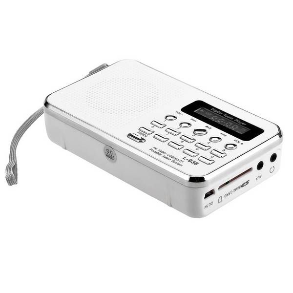 Lecteur audio MP3 Radio FM ROM 16 Go Blanc YONIS