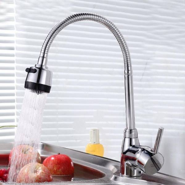 Robinet De Cuisine Rotatif À 360° Anti Éclaboussures Eau Chaude Et Froide YONIS