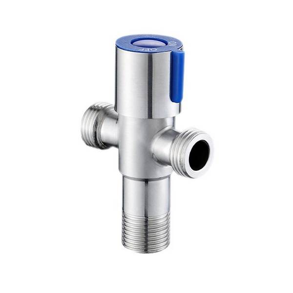 Robinet d'Angle à Double Sortie en Acier Inoxydable Étanche YONIS