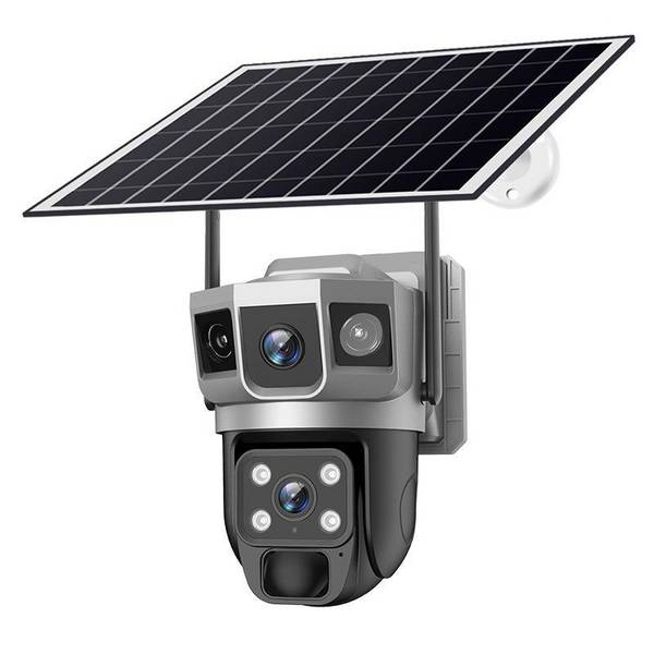 Caméra de Surveillance Dôme PTZ Solaire 4MP Vue Panoramique 360° YONIS