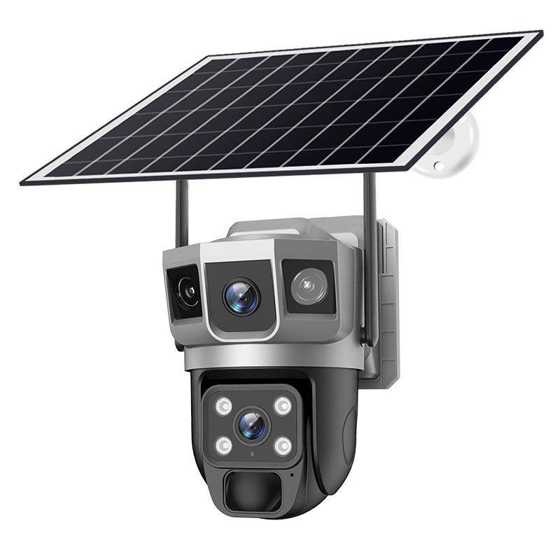 Caméra de Surveillance Dôme PTZ Solaire 4MP Vue Panoramique 360° YONIS-0