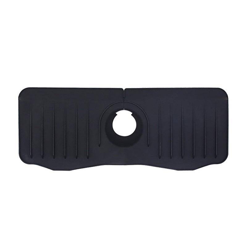 Tapis de Robinet en Silicone Anti Éclaboussures Avec Drainage 37 x 14,7 cm YONIS-0