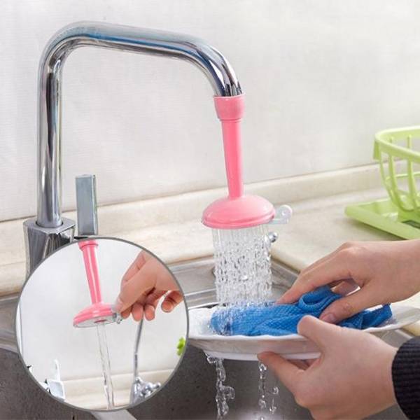 2 Adaptateurs de Robinet Économiseurs d'Eau 17 mm Jet Réglable Rose YONIS