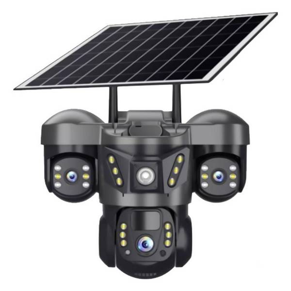 Caméra de Surveillance Dôme PTZ Solaire 6MP 4G Vue Panoramique YONIS