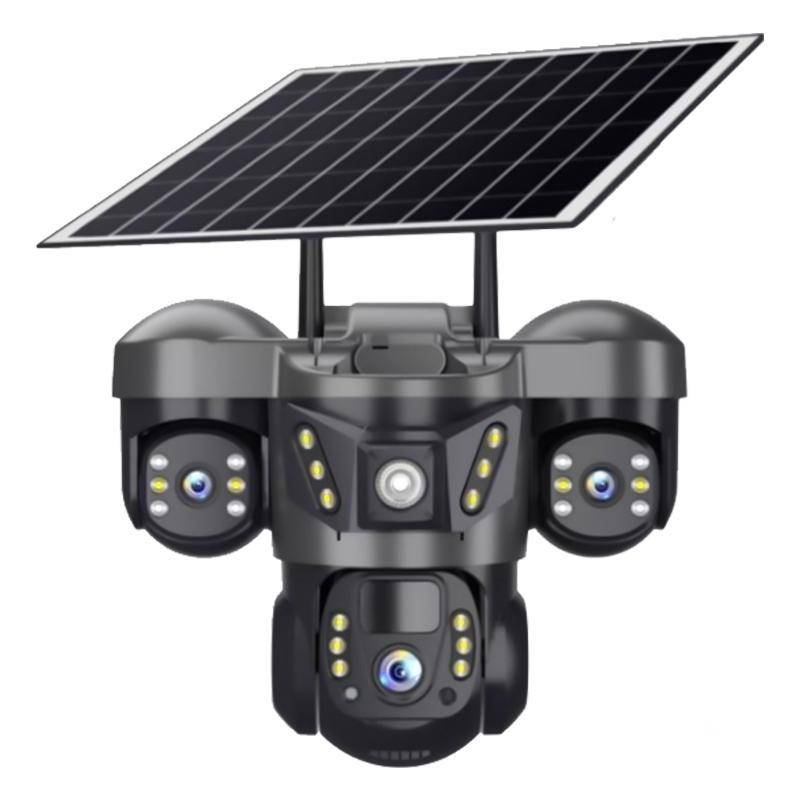 Caméra de Surveillance Dôme PTZ Solaire 6MP 4G Vue Panoramique YONIS-0