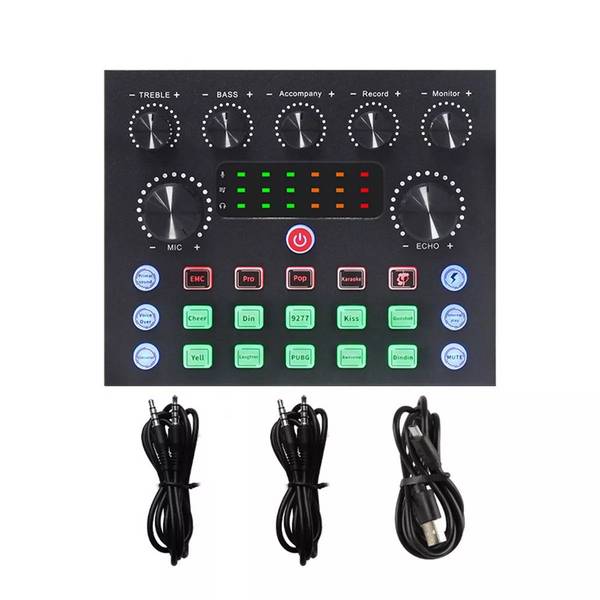 Carte Son de Mixage pour Streaming avec Réduction de Bruit DSP Batterie 8 h YONIS