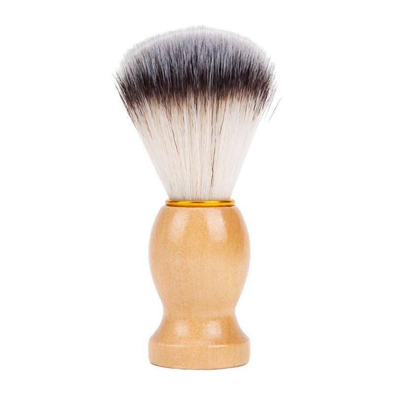 Brosse de Rasage pour Barbe en Nylon et Poils de Blaireau Exfoliante YONIS-0