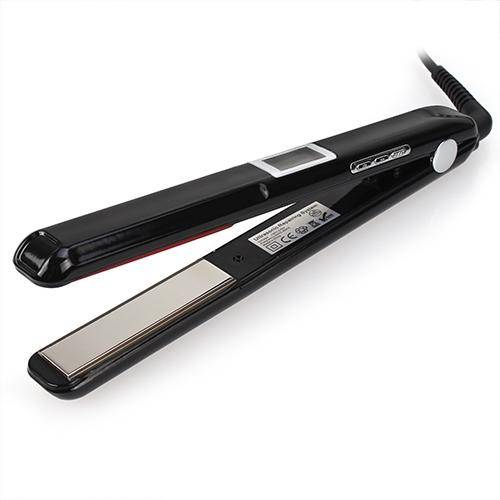 Fer de Soin Capillaire Ultrasonique Infrarouge Sans Chaleur Écran LCD - Noir - Yonis-0