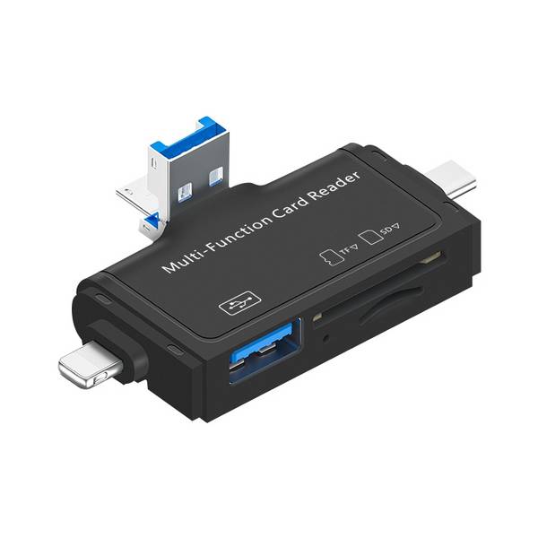 Lecteur De Cartes 7 En 1 USB 3.0 Pour Importer Des Photos Vers Un Téléphone Noir YONIS