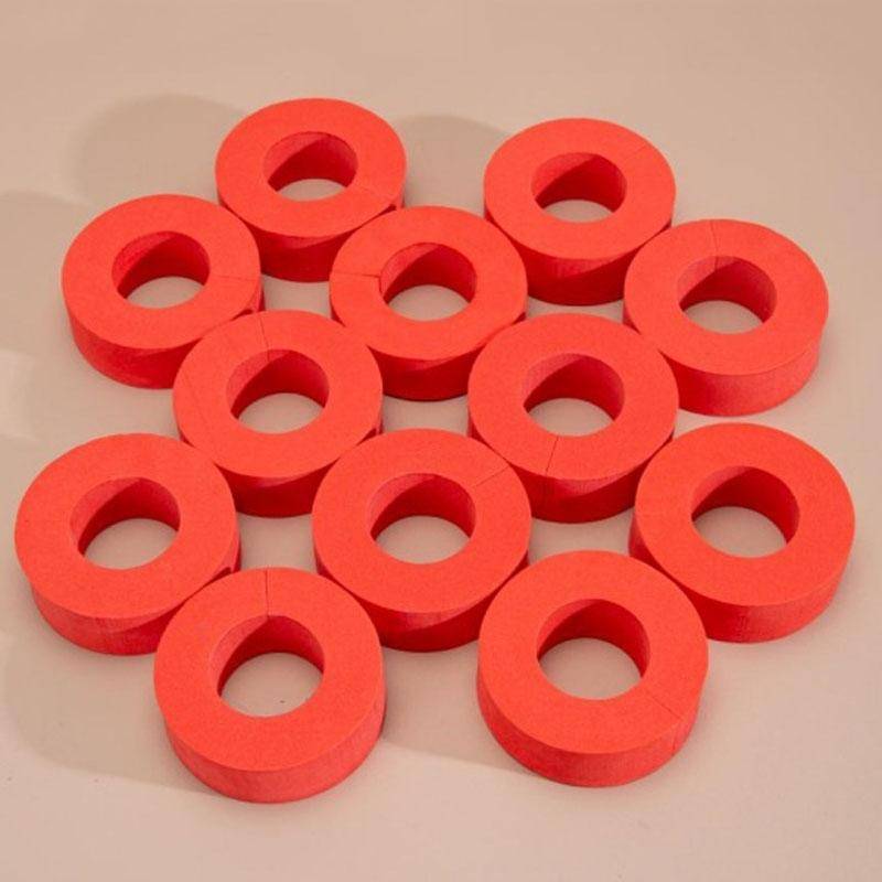 Rouleaux À Cheveux Sans Chaleur 12 Pièces Réutilisables En Mousse Rouge YONIS-0