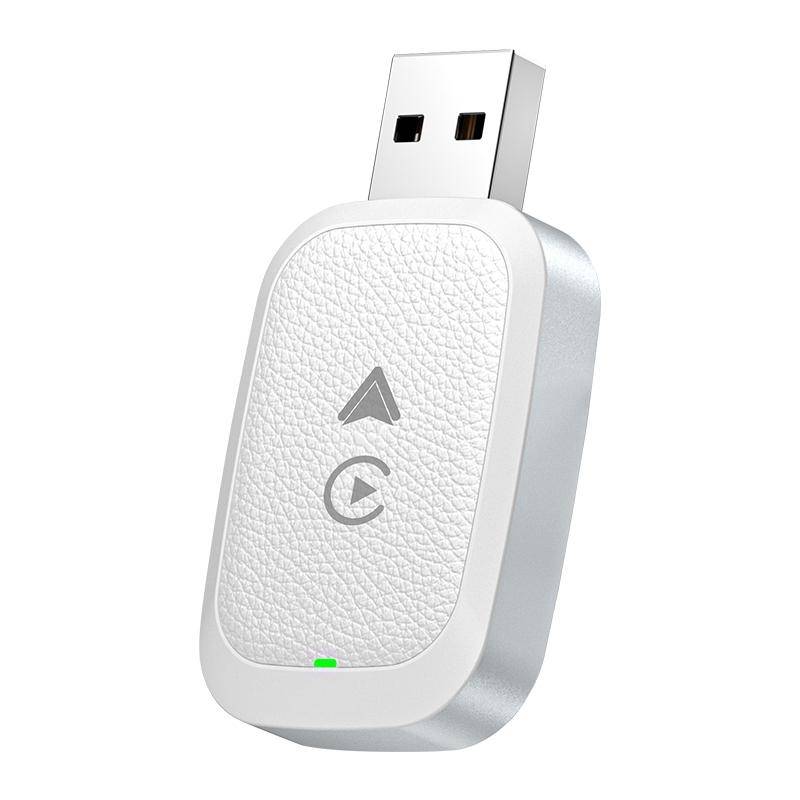 Adaptateur CarPlay Android Auto Filaire Vers Sans Fil 2 En 1 USB WiFi Blanc YONIS-0