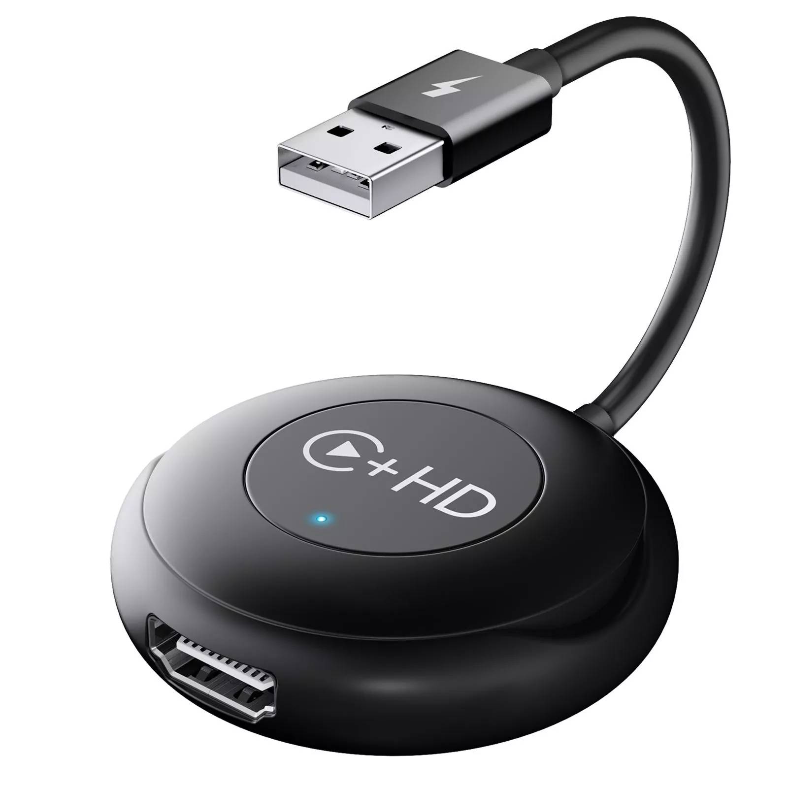 Adaptateur CarPlay Filaire vers Sans Fil USB HDMI Connexion Automatique Noir YONIS-0