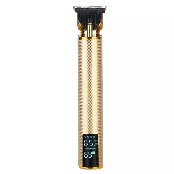 Tondeuse À Cheveux Rechargeable par USB À Tête Céramique Autonomie 90 Min 4 Sabots Digital Display Gold YONIS
