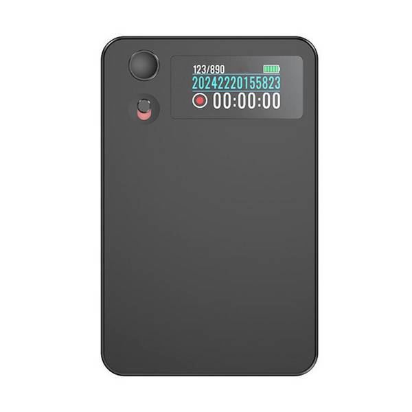 Enregistreur Vocal IA Ultra Fin Écran À Droite 0,96 Pouce 8 Go Noir YONIS