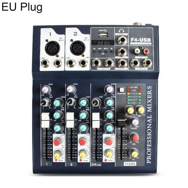Table De Mixage 4 Canaux Pour Diffusion En Direct Bluetooth 16 Effets YONIS