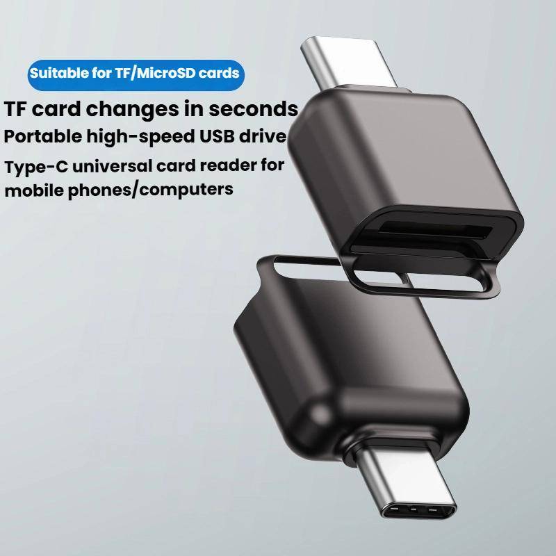 Lecteur de Cartes TF/Micro SD Type-C Compact sans Pilote Résistant YONIS-3