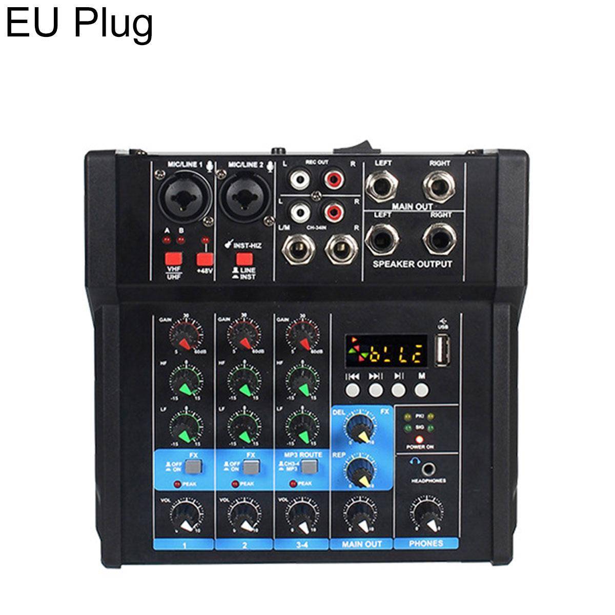 Table de Mixage 4 Canaux Bluetooth avec Amplificateur 130 W USB MP3 YONIS-0