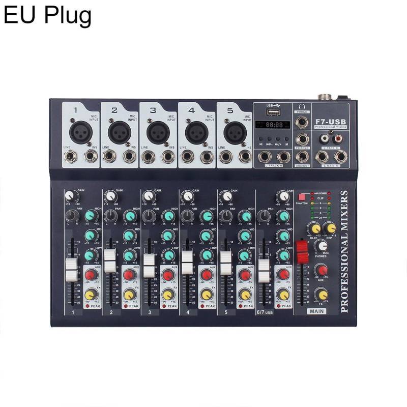 Table De Mixage Audio Pour Diffusion En Direct Bluetooth 6 Canaux 16 Effets YONIS-0