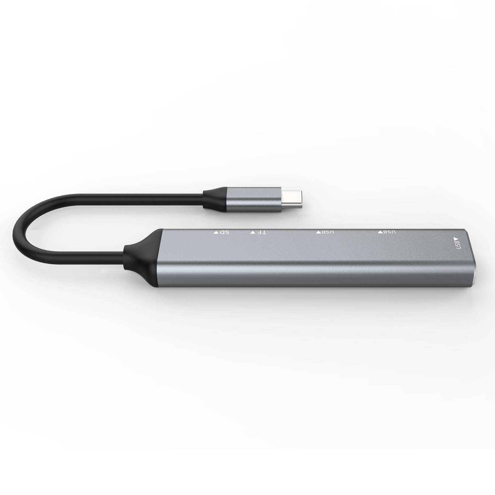Adaptateur USB-C 5 en 1 avec 3 Ports USB 3.0 et Lecteur de Cartes SD et TF YONIS-1