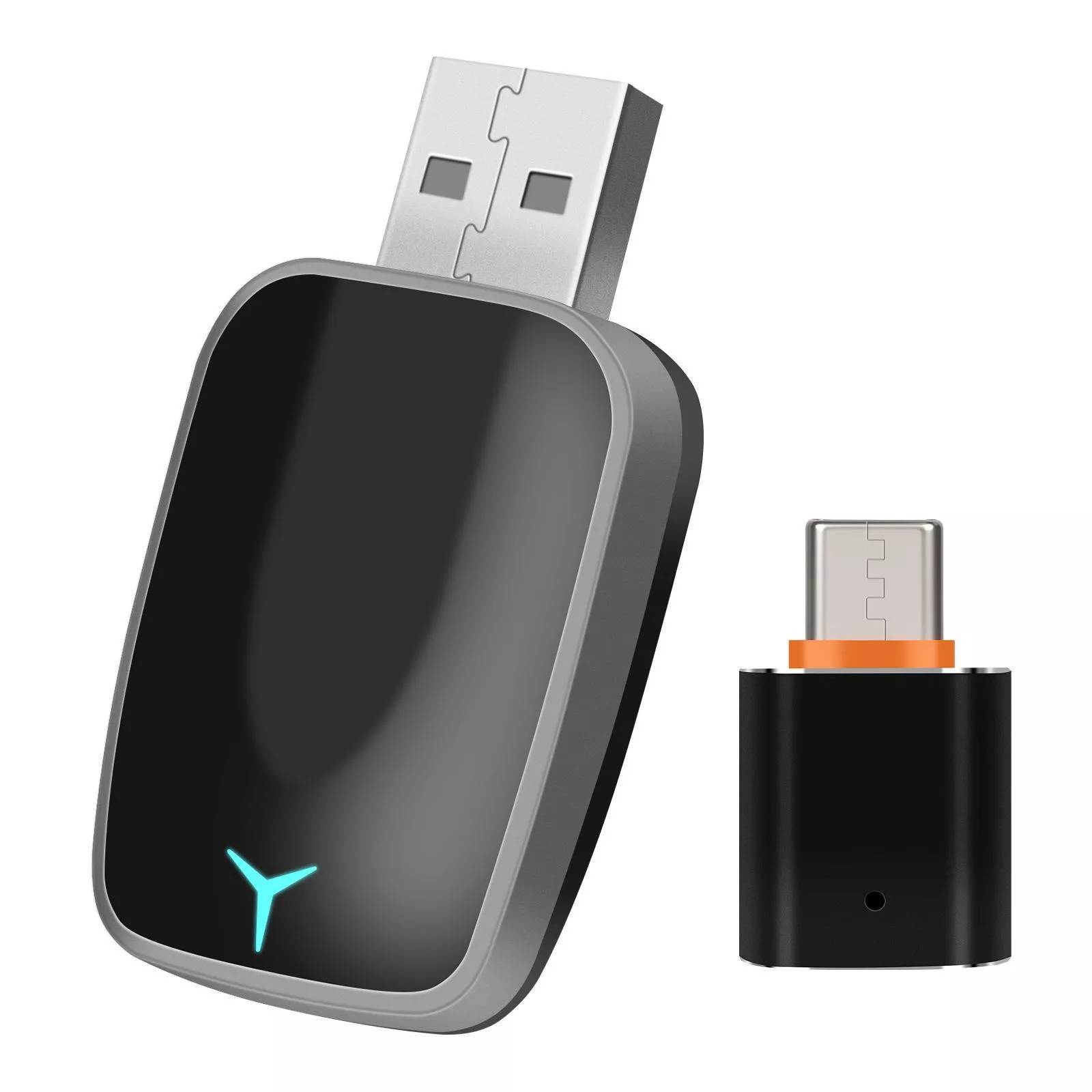 Adaptateur CarPlay Android Auto Filaire vers Sans Fil pour Voiture USB Type-C Argent YONIS-0
