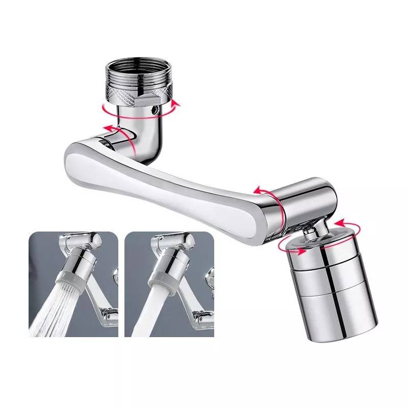 Aérateur de Robinet à Bras Articulé Pivotant à 1080° Double Sortie YONIS-0