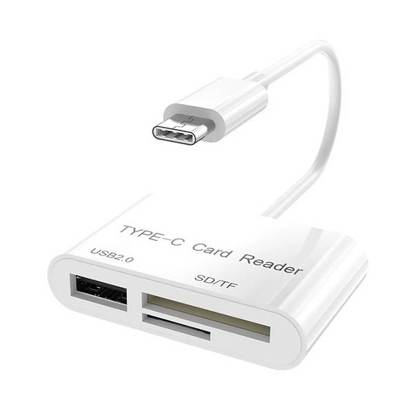 Lecteur De Cartes USB-C SD Micro SD Avec Port USB 2.0 OTG Prêt à l'Emploi YONIS