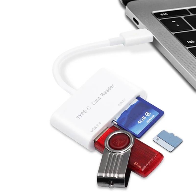 Lecteur De Cartes USB-C SD Micro SD Avec Port USB 2.0 OTG Prêt à l'Emploi YONIS-3