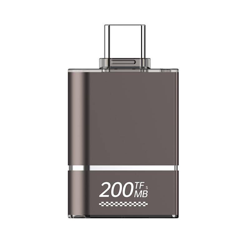 Lecteur de Carte Type-C vers TF 200 MB/s sans Pilote Windows Android Mac OS YONIS-0