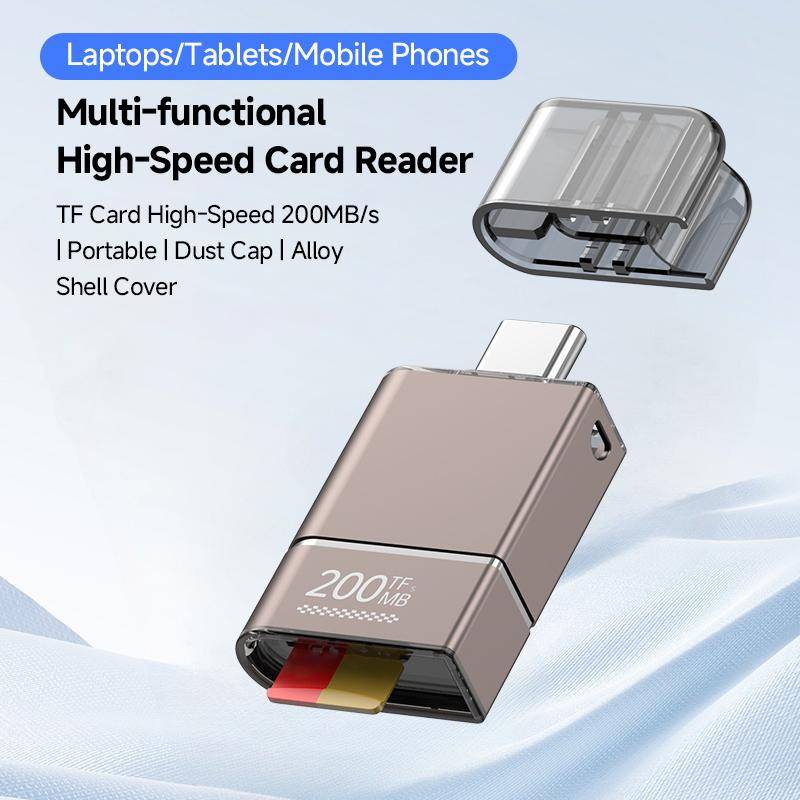 Lecteur de Carte Type-C vers TF 200 MB/s sans Pilote Windows Android Mac OS YONIS-1