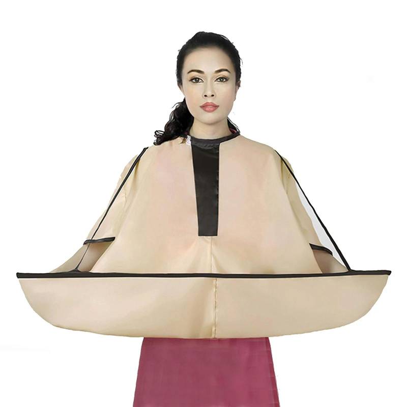 Cape De Coiffure Adulte Pliable Avec Manches Et Récupérateur De Cheveux YONIS-0