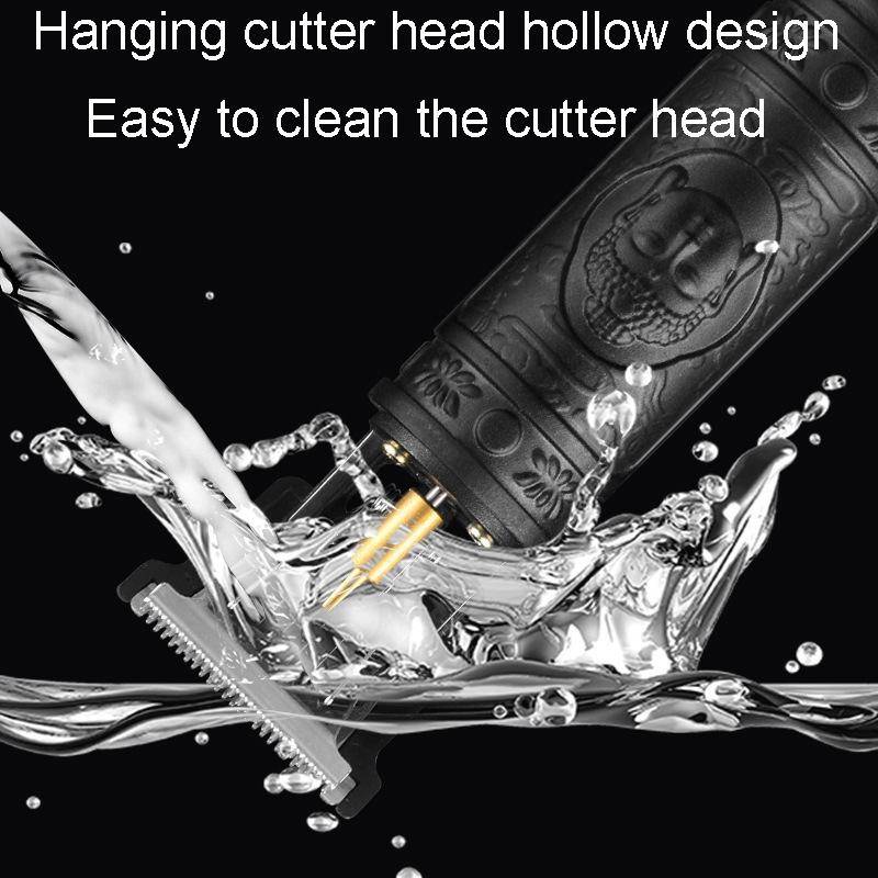 Tondeuse À Cheveux 0,1 mm Lame T En Acier Recharge USB Autonomie 1 à 3 h Noir YONIS-1