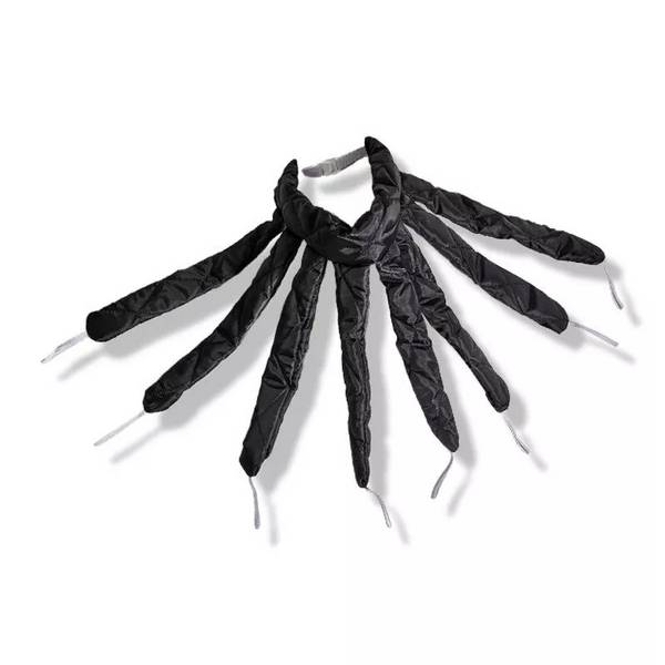 Bandeau De Coiffure Boucleur Sans Chaleur Avec 8 Bigoudis Éponge Noir YONIS