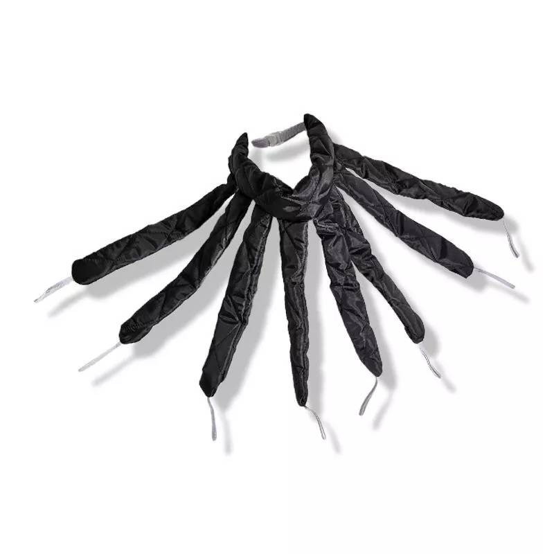 Bandeau De Coiffure Boucleur Sans Chaleur Avec 8 Bigoudis Éponge Noir YONIS-0