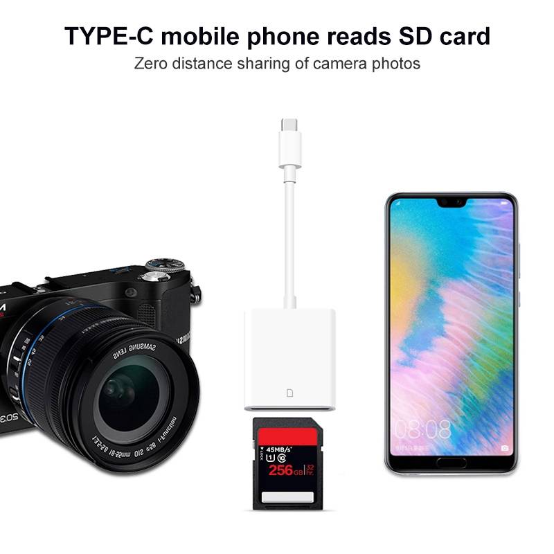 Lecteur de Carte SD USB-C pour Téléphone Tablette et Ordinateur Branchement Direct YONIS-3