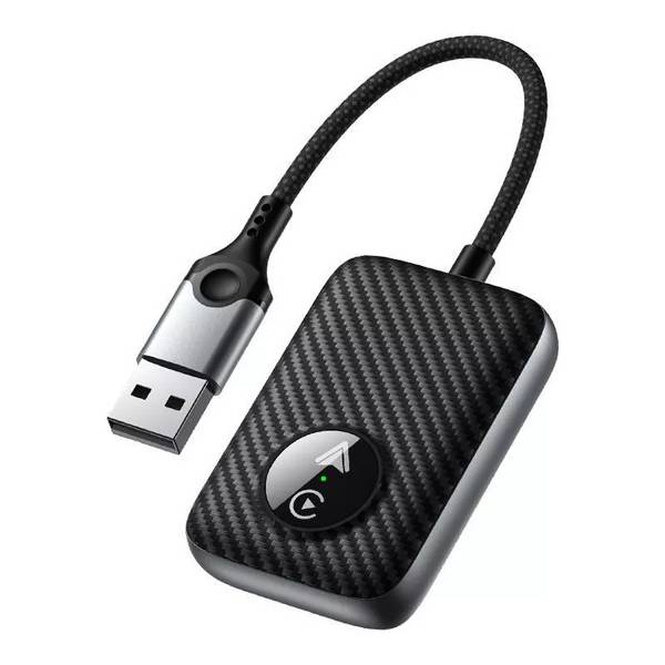 Adaptateur USB 2 En 1 CarPlay Android Auto Sans Fil Pour Système D'origine Noir YONIS