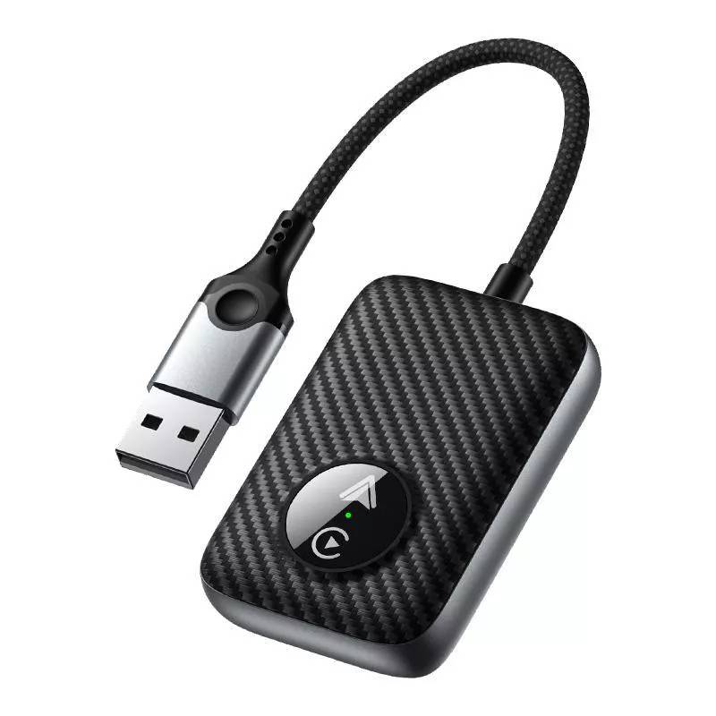 Adaptateur USB 2 En 1 CarPlay Android Auto Sans Fil Pour Système D'origine Noir YONIS-0