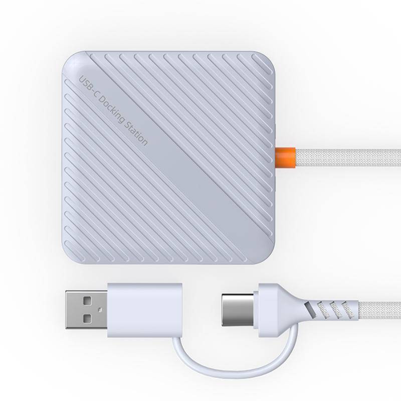 Lecteur de Cartes et Boîte de Rangement USB 3.0 Type-C pour 5 Cartes SD TF Blanc YONIS-2